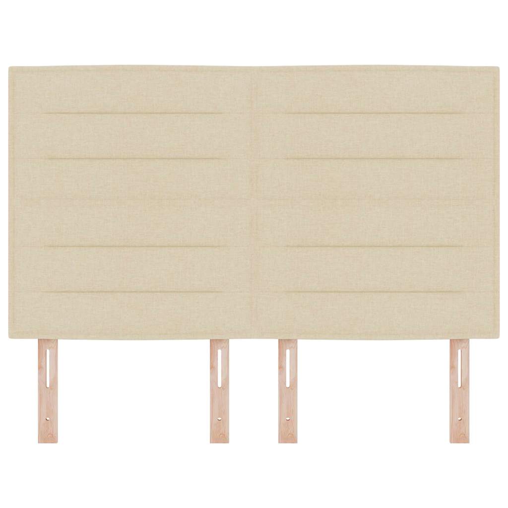 LED glava postelje z LED lučmi krema 160 cm Poliester - slika 5