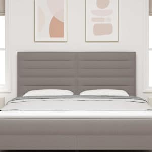LED hlavová deska s LED pásky s čelo Taupe 180 cm textil - obrázek 3