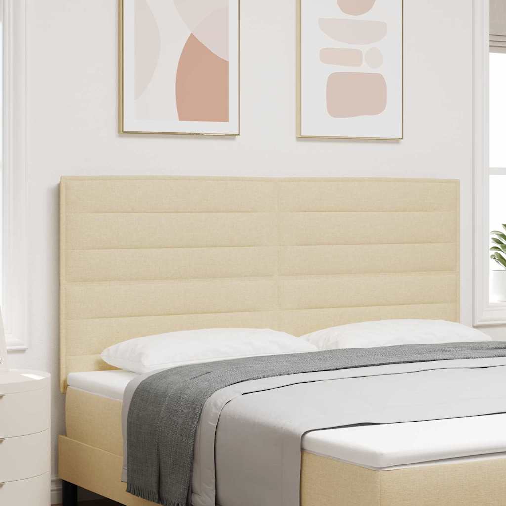 LED Hovedgærde Linjer Design Creme 90 cm Stof