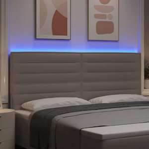LED hlavová deska s LED pásky s čelo Taupe 200 cm textil - obrázek 4