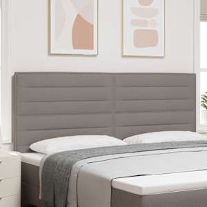 LED hlavová deska s LED pásky s čelo Taupe 200 cm textil - obrázek 1