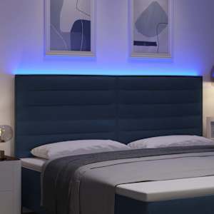 LED hlavová deska s LED pásky s čelo Modrá 200 cm textil - obrázek 4