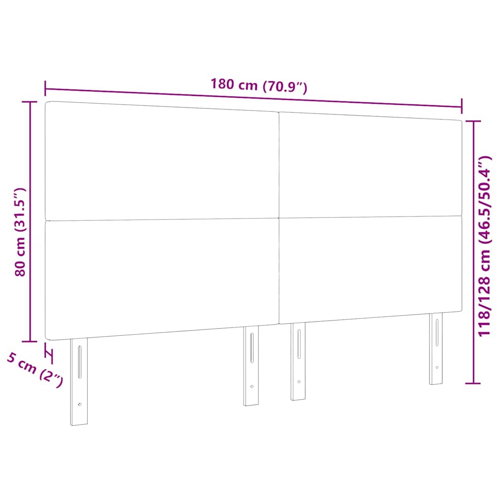 LED hlavová deska s čelo Světle šedá 180 cm Žebrovaná látka - obrázek 10