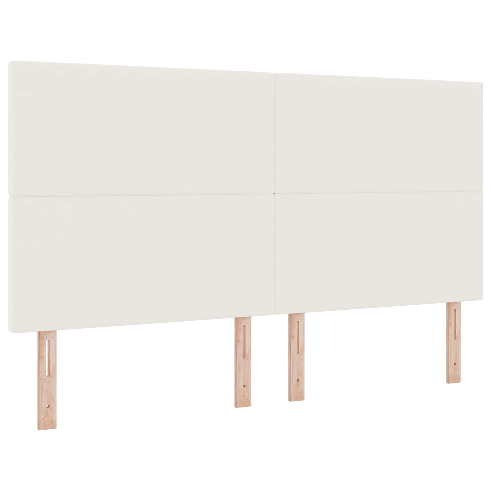 Thumbnail - vidaXL LED Kopfteil mit LED-Lichtleisten Creme 180 cm Cordstoff