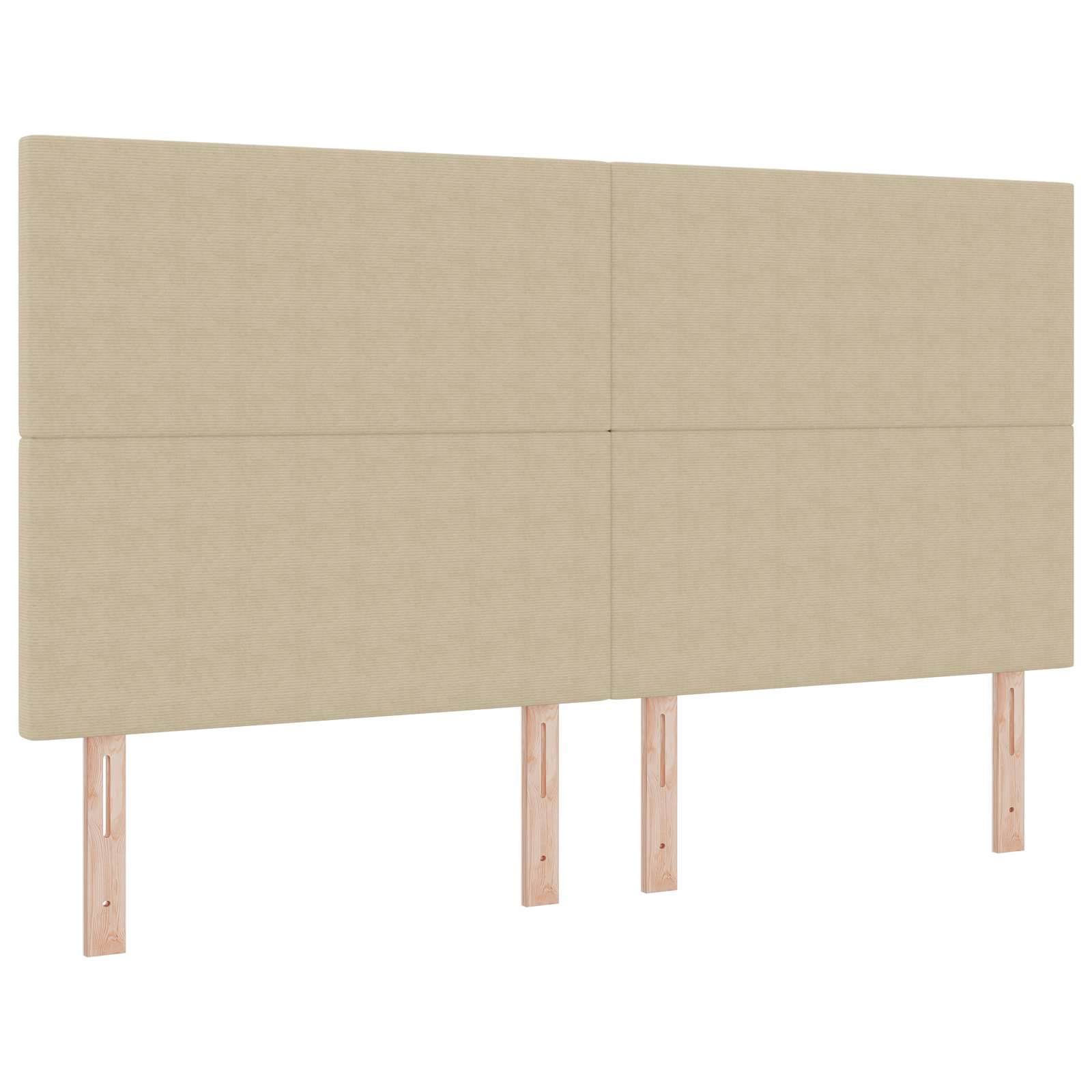 Thumbnail - vidaXL LED Kopfteil mit LED-Lichtleisten Grau-Grün 180 cm Polyester