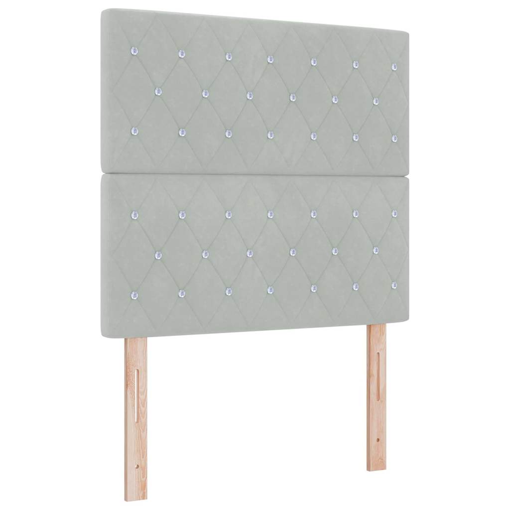 LED Pääty Vaaleanharmaa 90 cm Velvet