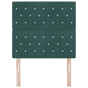 LED hlavová deska s čelo Tmavě zelená 90 cm Polyester - obrázek 5