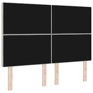 LED hlavová deska s LED pásky s čelo Světle šedá 144 cm samet - obrázek 7