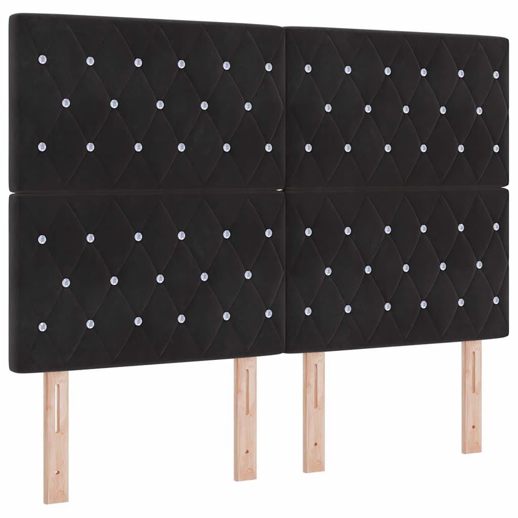 LED pääty Musta 72 cm Sametti