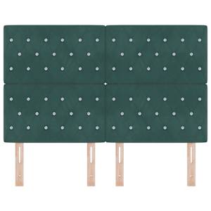 LED hlavová deska s LED pásky s čelo Tmavě zelená 144 cm samet - obrázek 5