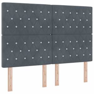 vidaXL LED peatoed LED-ribadega peaga Tumehall 160 cm Samet