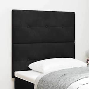 LED hlavová deska s LED pásky Černý 90 cm samet - obrázek 1