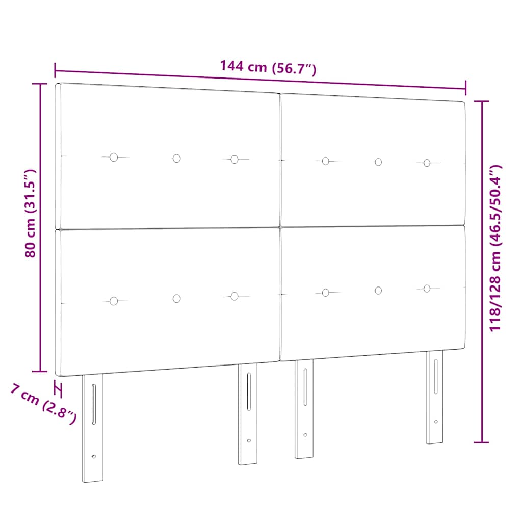 LED hlavová deska s LED pásky s čelo Taupe 144 cm textil - obrázek 10