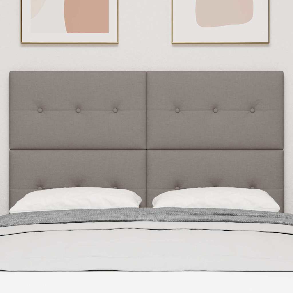 Thumbnail - vidaXL LED Kopfteil mit LED-Lichtleisten Taupe 160 cm Polyester