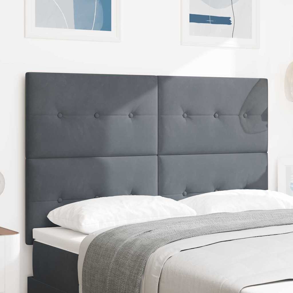 LED-pääty Dark Grey 80 cm Sametti