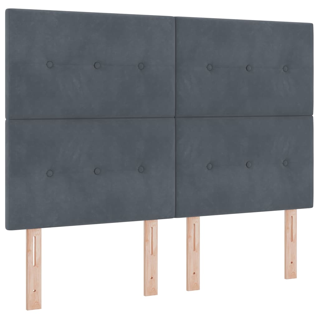 LED-pääty Dark Grey 80 cm Sametti
