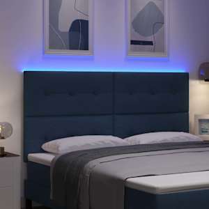 LED hlavová deska s LED pásky s čelo Modrá 180 cm textil - obrázek 4