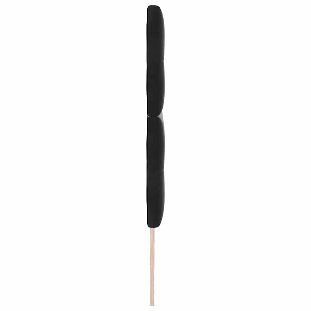 LED glava postelje z LED trakami Črna 180 cm Žamet - slika 6