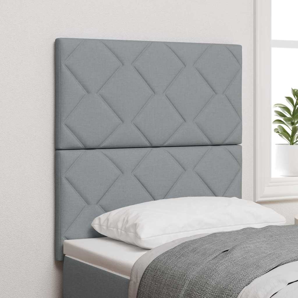 LED-pääty Timanttikuvio Vaaleanharmaa 80 cm Kangas
