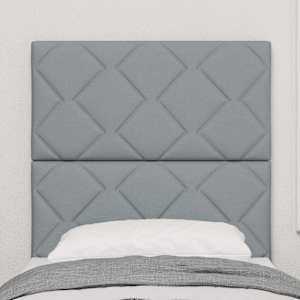 LED hlavová deska Světle šedá 80 cm textil - obrázek 3