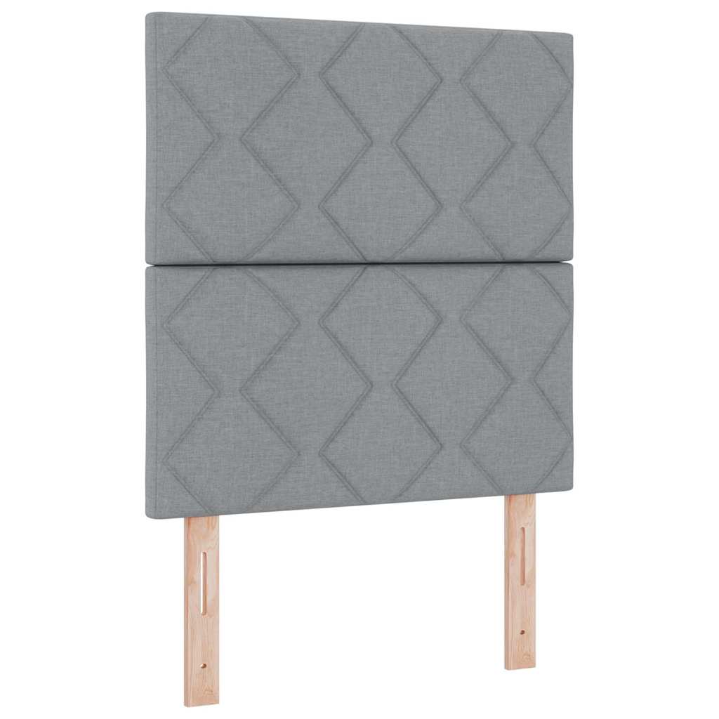 LED-pääty Timanttikuvio Vaaleanharmaa 80 cm Kangas