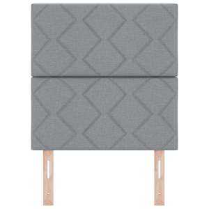 LED hlavová deska Světle šedá 80 cm textil - obrázek 5