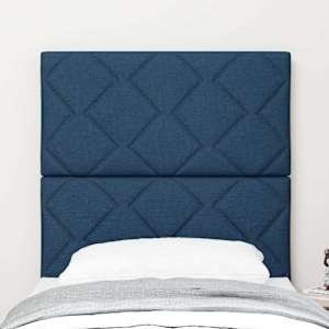 Čelo postele s čelo Modrá 80 cm textil - obrázek 3