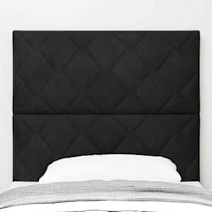 LED hlavová deska Černý 90 cm samet - obrázek 3