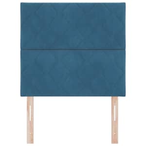 LED hlavová deska Tmavě modrá 90 cm samet - obrázek 5