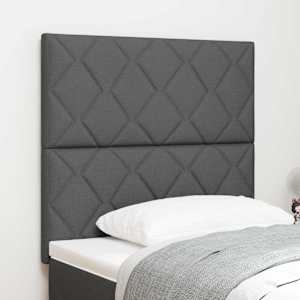 Čelo postele Šedá 100 cm textil - obrázek 1