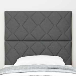 Čelo postele Šedá 100 cm textil - obrázek 3