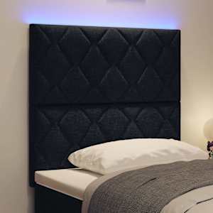 LED hlavová deska Černý textil - obrázek 4