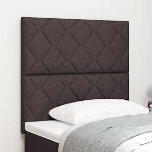 LED hlavová deska Hnědá 100 cm textil - obrázek 1