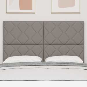 LED hlavová deska Taupe 160 cm textil - obrázek 3