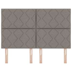 LED hlavová deska Taupe 160 cm textil - obrázek 5