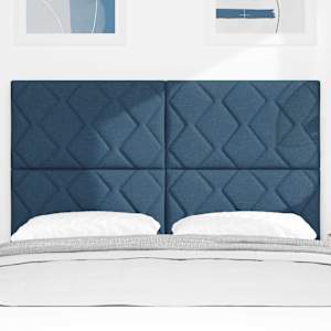 Čelo postele Modrá 160 cm textil - obrázek 3