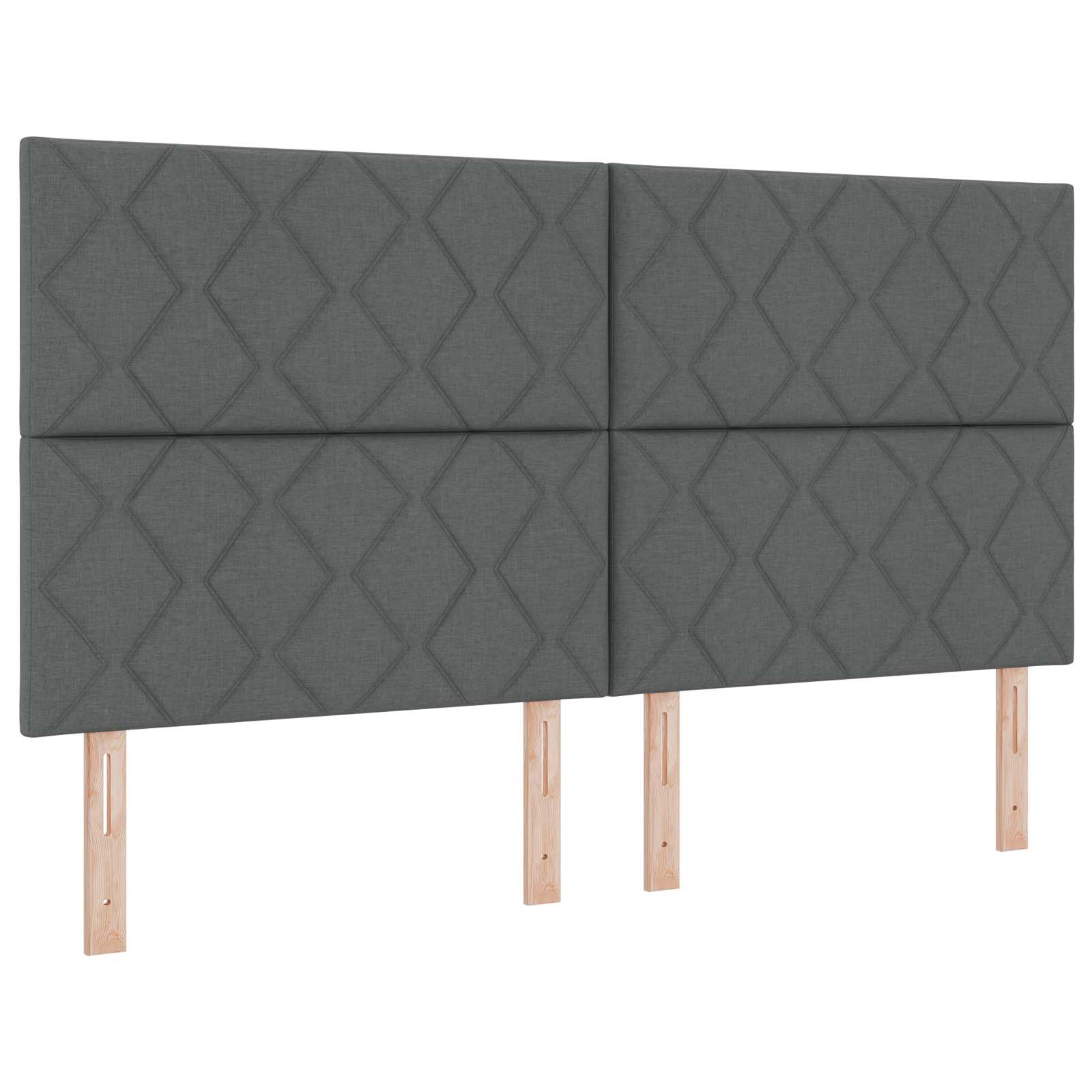 LED hlavová deska Šedý 180 cm textil 3338541