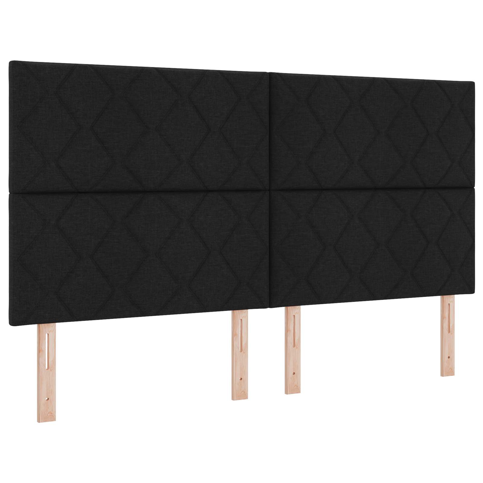 LED hlavová deska Černý 180 cm textil 3338542