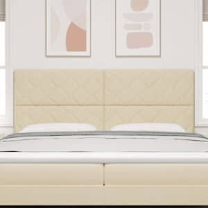 LED hlavová deska Krémová 200 cm textil - obrázek 3