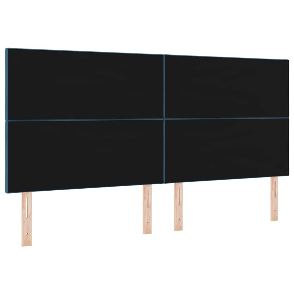 LED hlavová deska Tmavě modrá 200 cm samet - obrázek 7