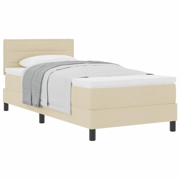 vidaXL Karbi vedrumadrats peaga cream 80 x 200 cm kangas