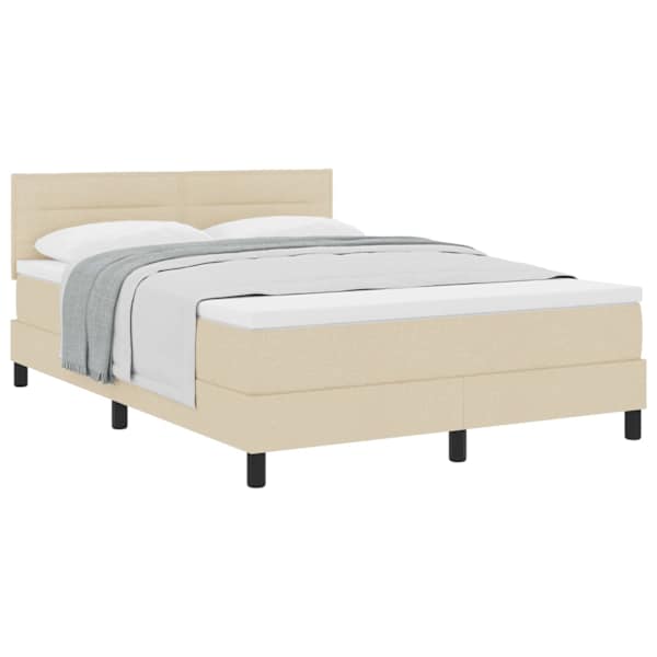 vidaXL Karbi vedrumadrats padjaga peaga cream 140 x 190 cm kangas