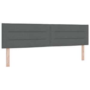 Postel s boxspringem s čelo Tmavě šedá 180 x 200 cm textil - obrázek 6