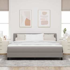 Postel s boxspringem s čelo Taupe 180 x 200 cm textil - obrázek 3