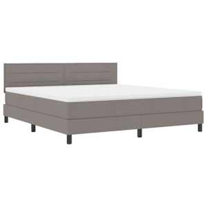 Postel s boxspringem s čelo Taupe 180 x 200 cm textil - obrázek 4