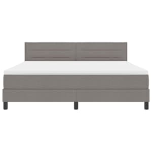 Postel s boxspringem s čelo Taupe 180 x 200 cm textil - obrázek 7