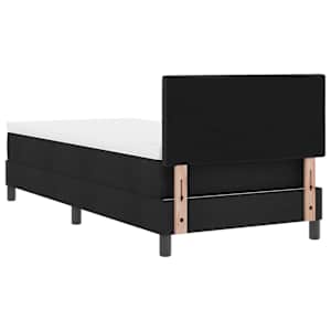 Postel s boxspringem s polštářem Černý 80 x 200 cm textil - obrázek 9