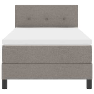 Postel s boxspringem s matrací s čelo Taupe 80 x 200 cm textil - obrázek 7
