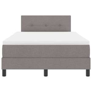 Postel s boxspringem s matrací s čelo Taupe 120 x 190 cm textil - obrázek 7