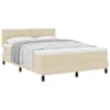 vidaXL Karbi vedrumadrats peaga cream 140 x 200 cm kangas